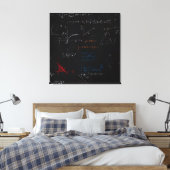 Math Stretched Canvas Print Leinwanddruck (Insitu (Schlafzimmer))