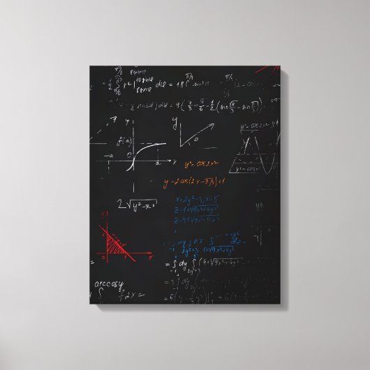 Math Stretched Canvas Print Leinwanddruck (Vorderseite)