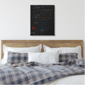 Math Stretched Canvas Print Leinwanddruck (Insitu (Schlafzimmer))
