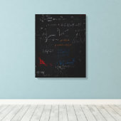 Math Stretched Canvas Print Leinwanddruck (Insitu (Holzboden))