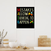 Math Student Mistakes Mathematics Maths Teacher Poster (Küche)