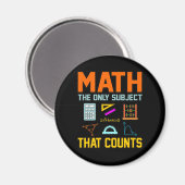Math Subject zählt Mathematiatic Math Teacher Magnet (Vorderseite/Rückseite)