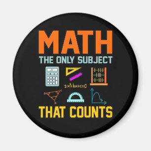 Math Subject zählt Mathematiatic Math Teacher Magnet