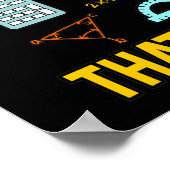 Math Subject zählt Mathematiatic Math Teacher Poster (Ecke)