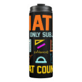 Math Subject zählt Mathematiatic Math Teacher Thermosbecher (Vorderseite)