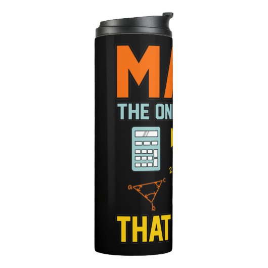 Math Subject zählt Mathematiatic Math Teacher Thermosbecher (Nach links gedreht)