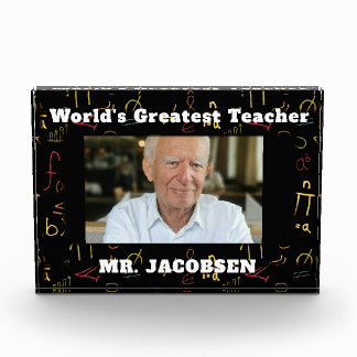 Math Symbols Frame Teacher Fotoblock