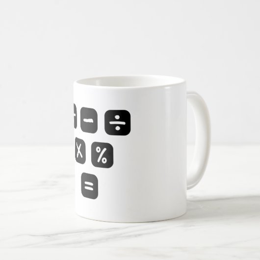 Math Symbols mathematical Signs Kaffeetasse (VorderseiteRechts)