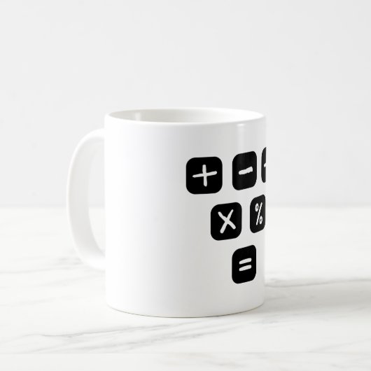 Math Symbols mathematical Signs Kaffeetasse (Vorderseite Links)