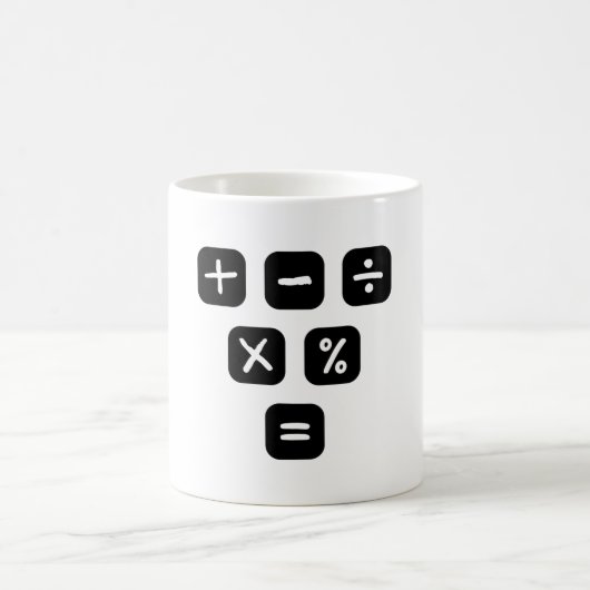 Math Symbols mathematical Signs Kaffeetasse (Mittel)