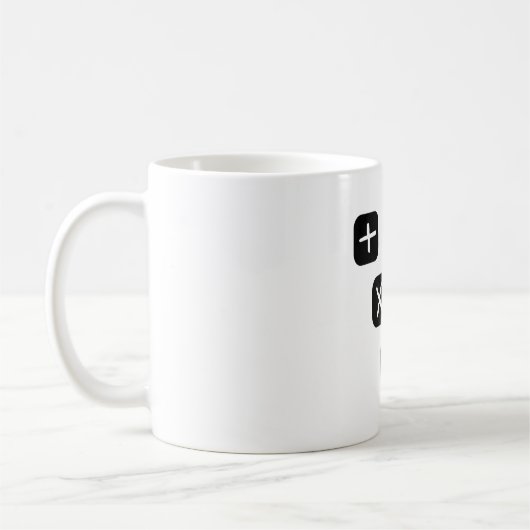 Math Symbols mathematical Signs Kaffeetasse (Links)