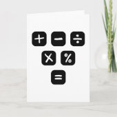 Math Symbols mathematical Signs Karte (Vorderseite)