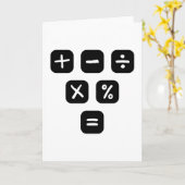 Math Symbols mathematical Signs Karte (Gelbe Blume)