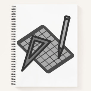 Math Symbols Notebook Notizblock