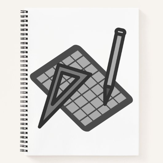 Math Symbols Notebook Notizblock (Vorderseite)