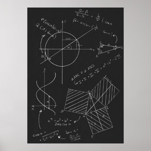 Math-Tafel Poster (Vorne)