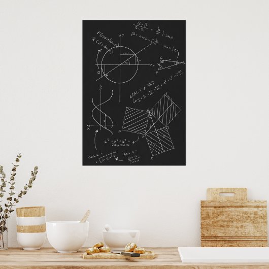 Math-Tafel Poster (Küche)
