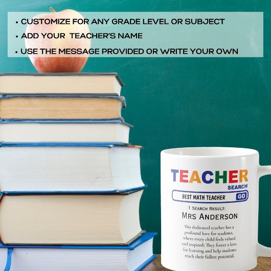 Math Teach Motivierend Internet Search Kaffeetasse