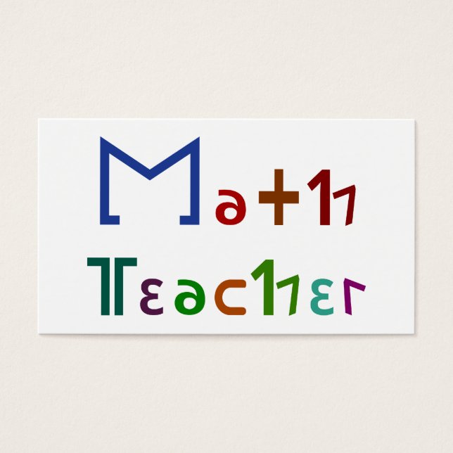 Math Teacher (Vorderseite)