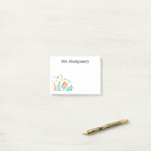 Math Teacher Appreciation Geschenk Post-it Klebezettel (Auf Schreibtisch)