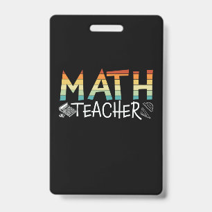 Math Teacher Ausweis