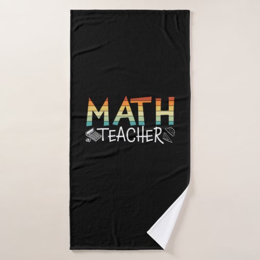 Math Teacher Badehandtuch (Badehandtuch)