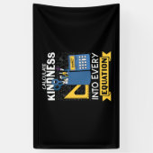 Math Teacher berechnet Kindness Banner (Vertikal)