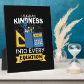 Math Teacher berechnet Kindness Fotoplatte (Seite)