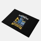 Math Teacher berechnet Kindness Fußmatte (Schrägansicht)