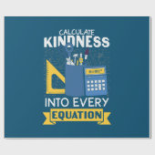 Math Teacher berechnet Kindness Geschenkpapier (Flach)