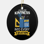 Math Teacher berechnet Kindness Keramik Ornament (Links)