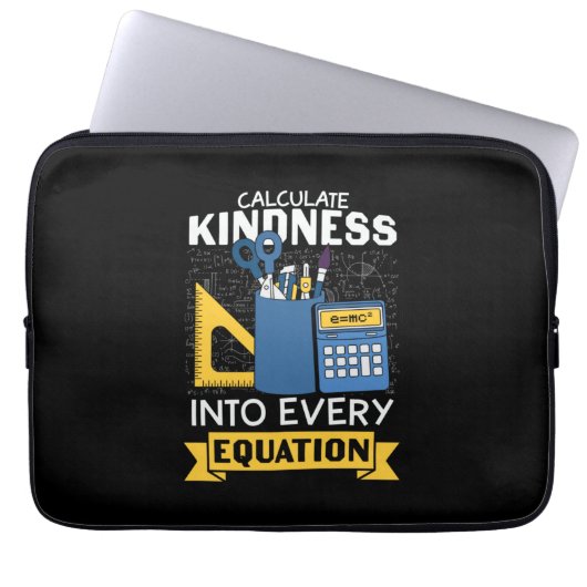 Math Teacher berechnet Kindness Laptopschutzhülle (Vorderseite)