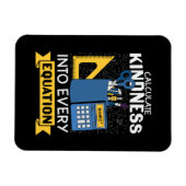 Math Teacher berechnet Kindness Magnet (Horizontal)