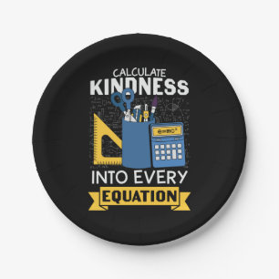 Math Teacher berechnet Kindness Pappteller