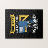 Math Teacher berechnet Kindness Puzzle (Horizontal)