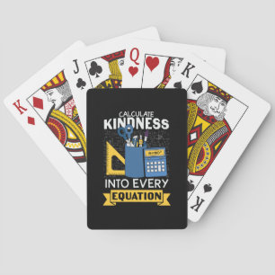 Math Teacher berechnet Kindness Spielkarten