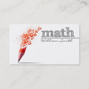 Math Teacher Business card Visitenkarte