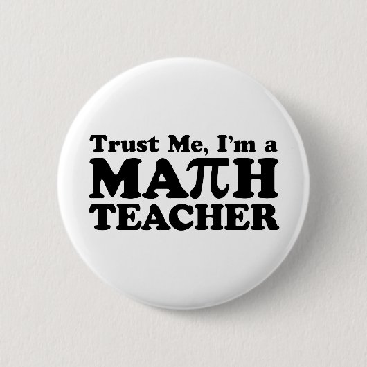 Math Teacher Button (Vorderseite)