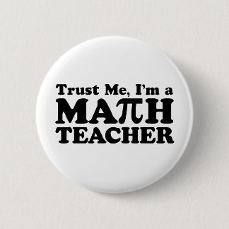 Math Teacher Button