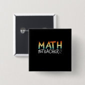Math Teacher Button (Vorne & Hinten)