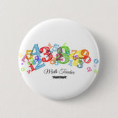 Math Teacher Button (Vorderseite)