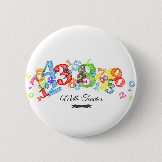 Math Teacher Button (Vorderseite)