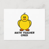 Math Teacher Chick Postkarte (Vorderseite)
