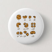 Math Teacher Chocolate Crisp Cookie I Chocolate Ch Button (Vorderseite)