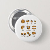 Math Teacher Chocolate Crisp Cookie I Chocolate Ch Button (Vorne & Hinten)