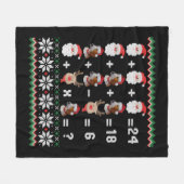 Math Teacher Christmas HARRIER Fleecedecke (Vorderseite (Horizontal))
