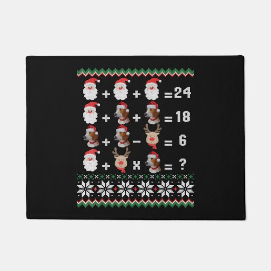 Math Teacher Christmas HARRIER Fußmatte (Vorderseite)