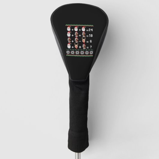 Math Teacher Christmas HARRIER Golf Headcover (Vorderseite)