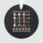 Math Teacher Christmas HARRIER Ornament (Vorderseite)