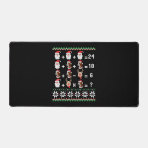 Math Teacher Christmas HARRIER Schreibtischunterlage